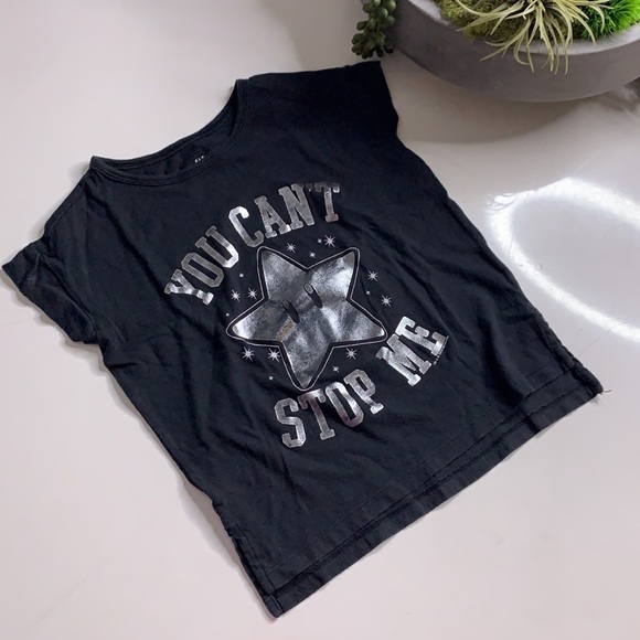 Gap you can’t stop me metallic graphic T-shirt Xs short sleeve tee - Picture 6 of 6